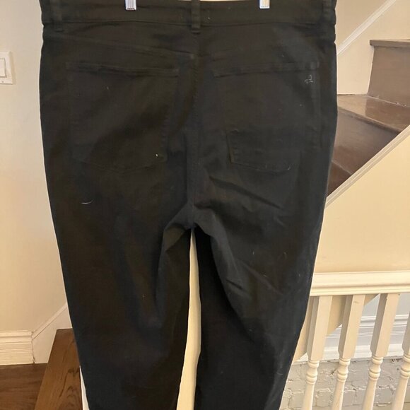 Black Wide Leg Jeans Plus Size - Picture 4 of 12